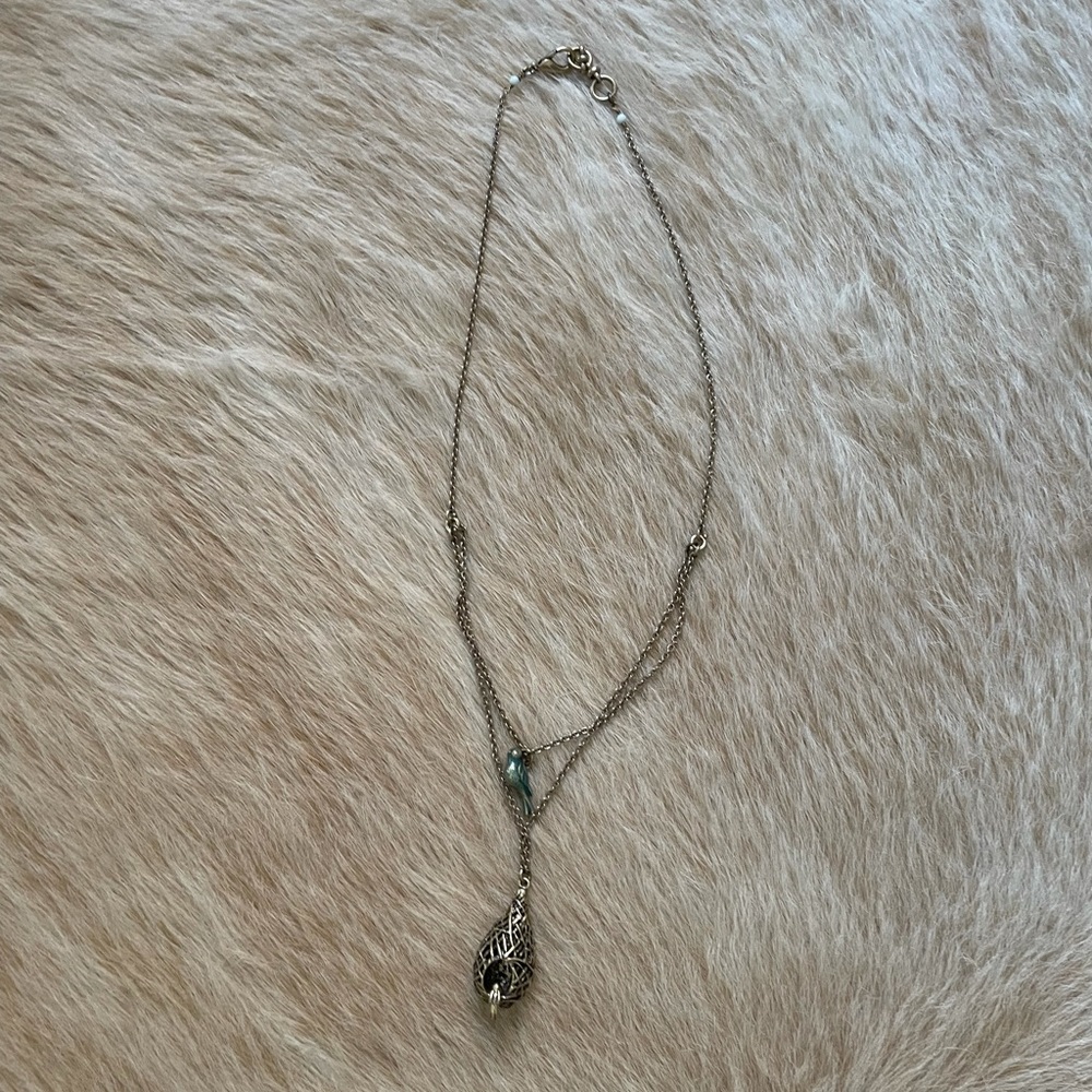 Lucky Brand Layered Bird Necklace
